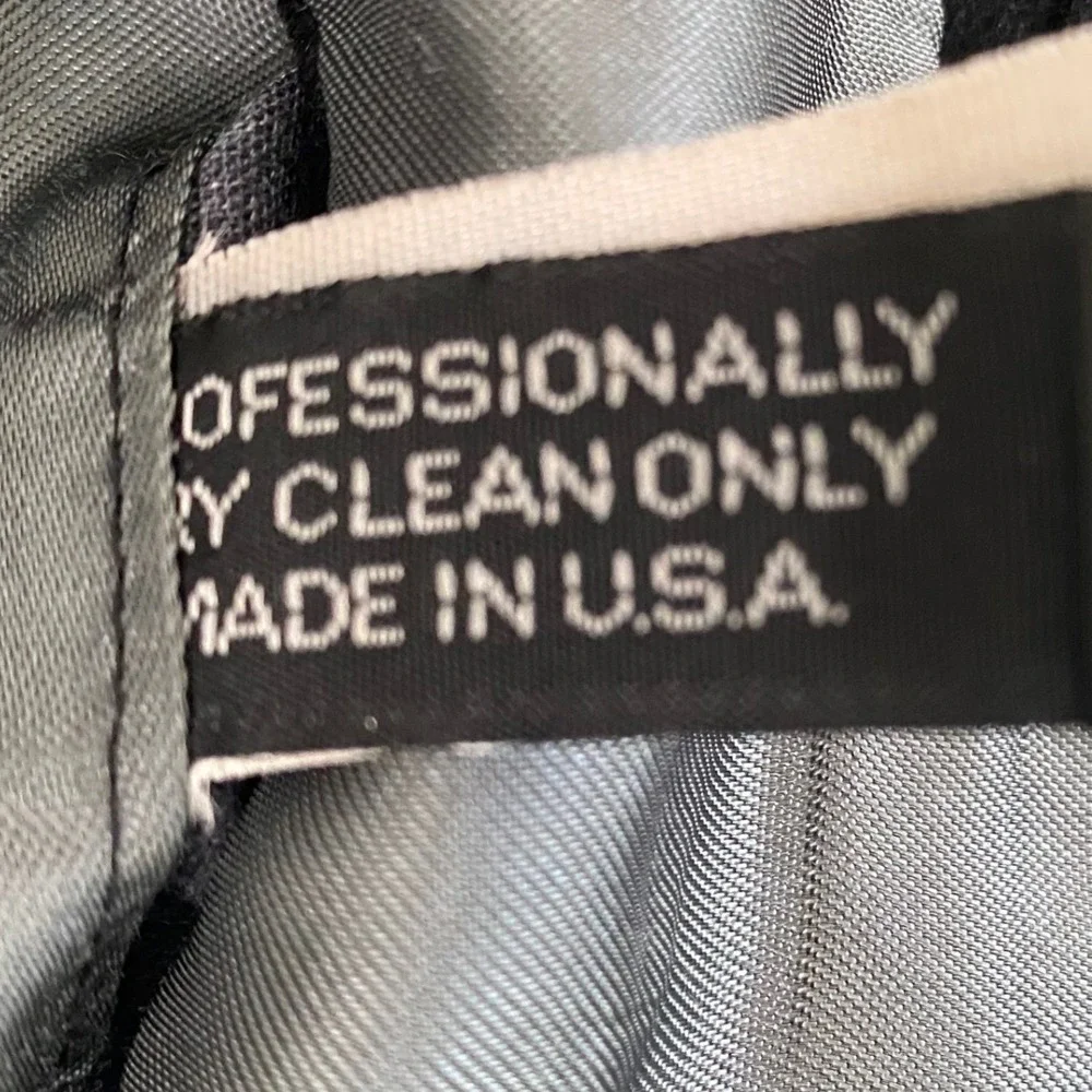 Ken's Man's Shop Piacenza Pure Italian Cashmere Black Blazer Mens 48L USA Made